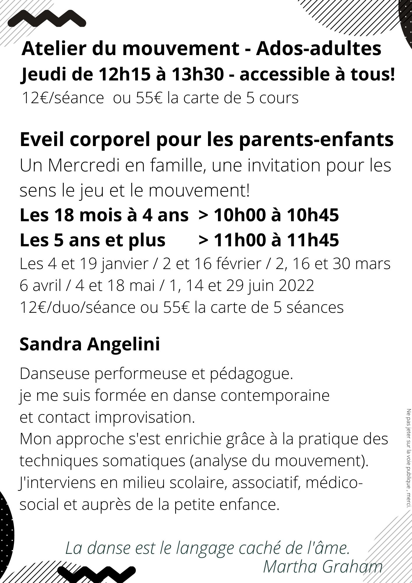 verso flyer com danse