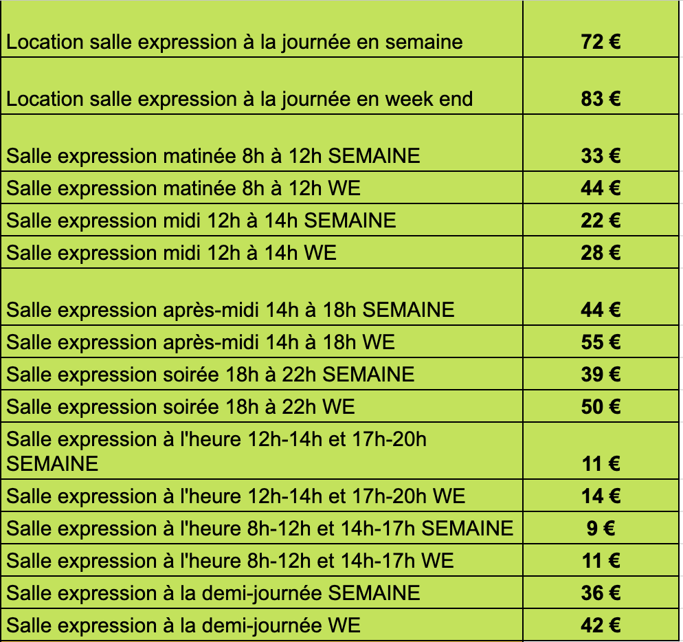 Salle expression